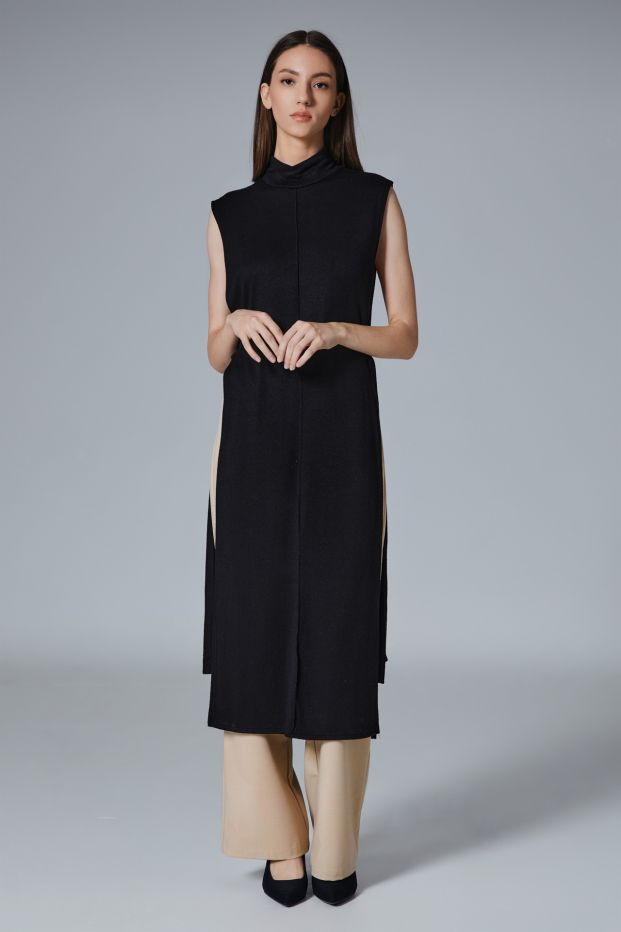 Flair Turtleneck Dress